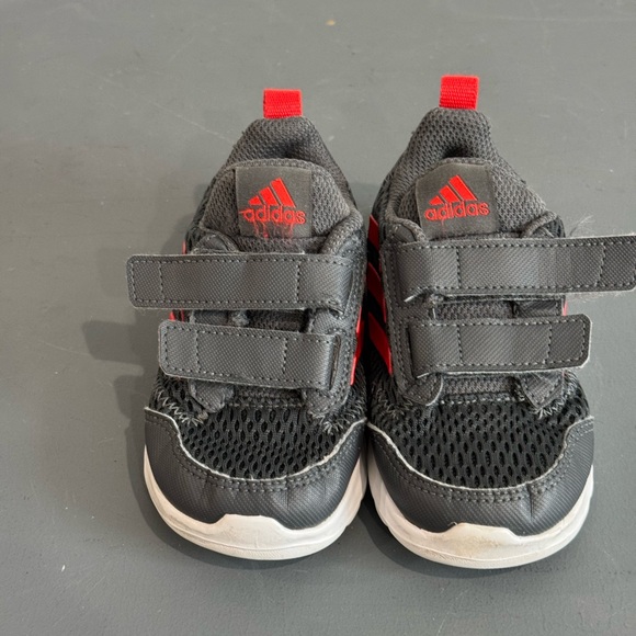 adidas | Shoes | Adidas Kids Black And Red Sneakers | Poshmark